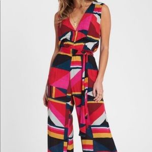 Billabong Seeing Tricks Printed Jumpsuit L